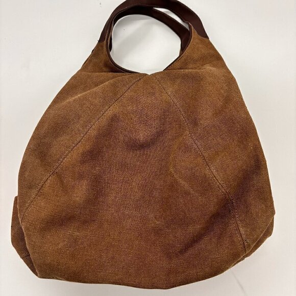 KVKY Women Canvas Tote Handbag Vintage Shoulder Crossbody Bag Tan - Picture 4 of 7